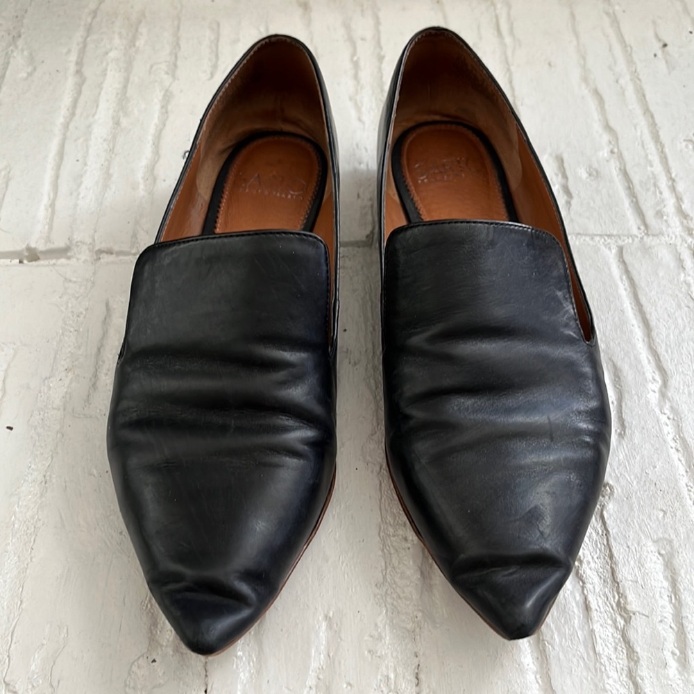 Sarto black flats